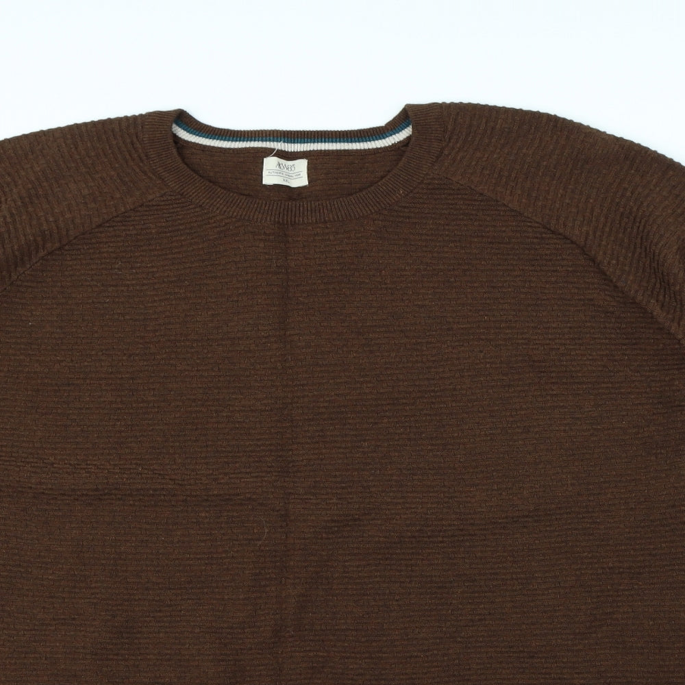 Acw85 Mens Brown   Pullover Jumper Size 2XL