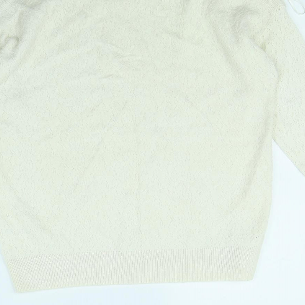 TU Womens White   Pullover Jumper Size 10