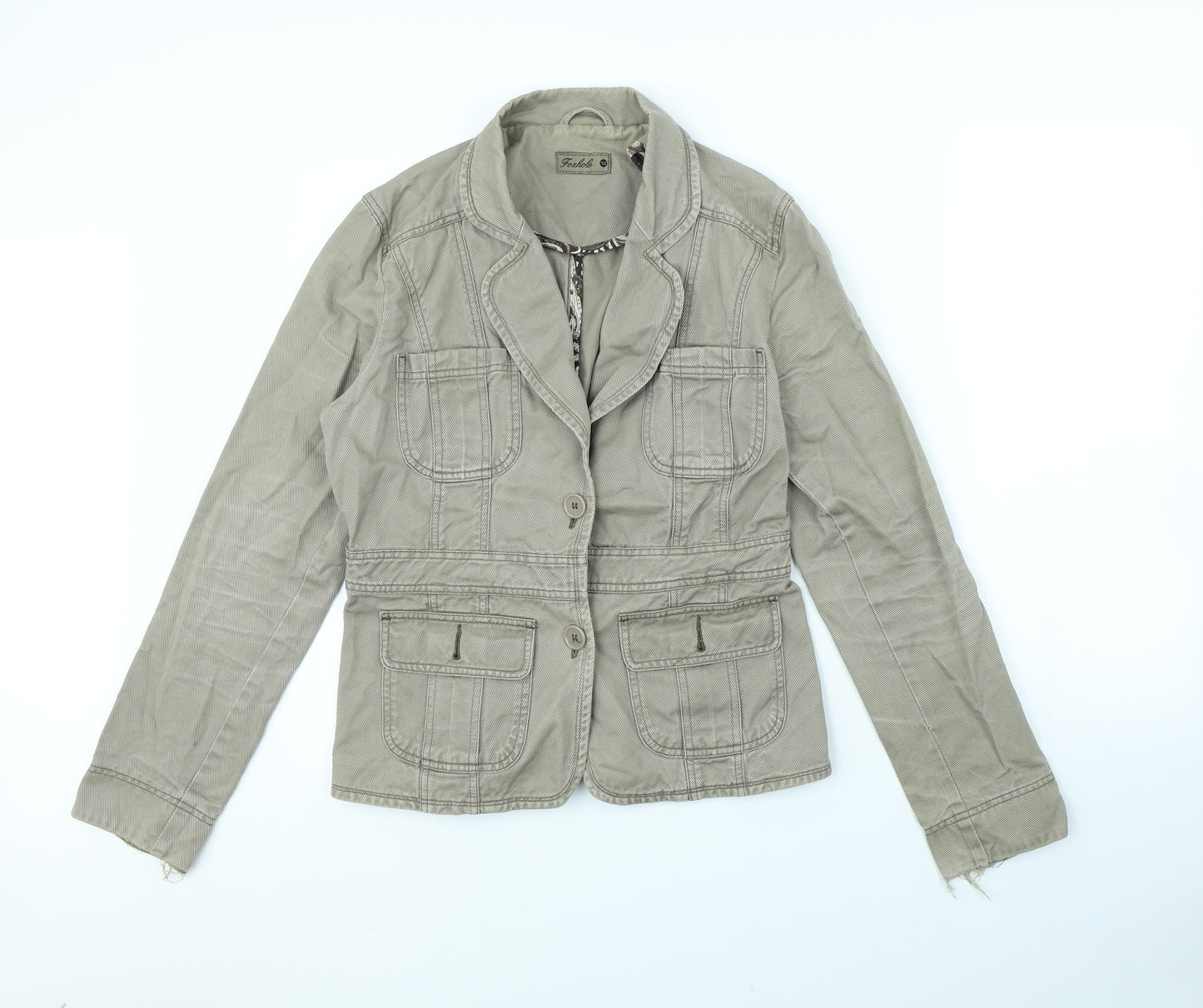Foxhole Womens Beige   Jacket Coat Size 12