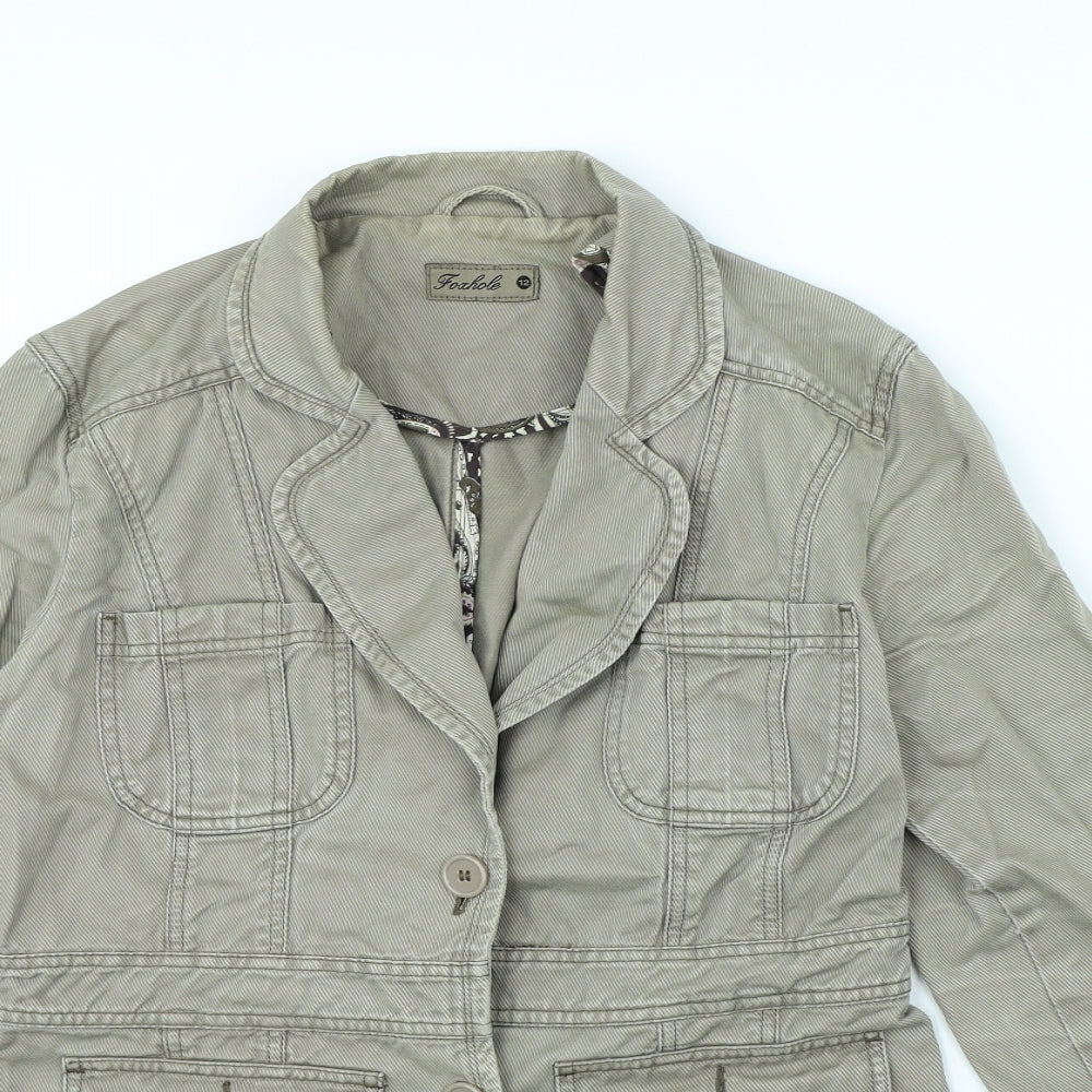 Foxhole Womens Beige   Jacket Coat Size 12