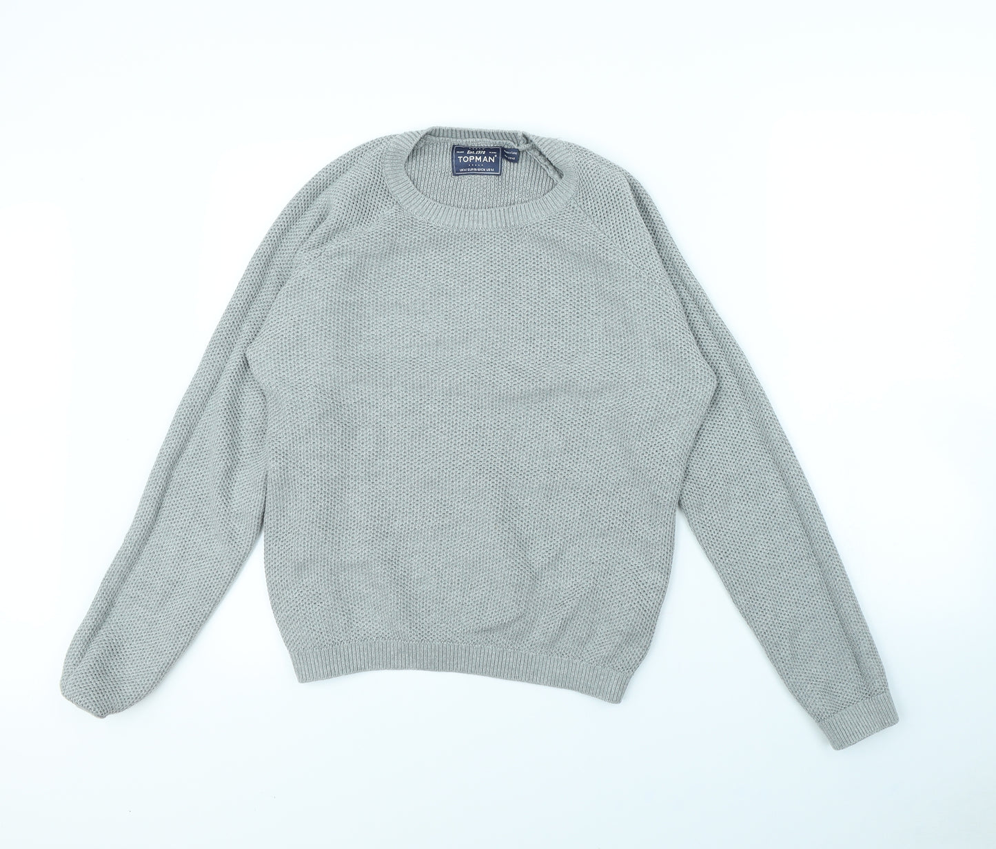 Topman Mens Grey   Pullover Jumper Size M
