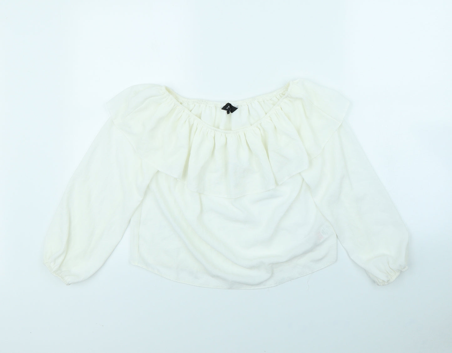 New Look Womens Ivory   Basic Blouse Size 8