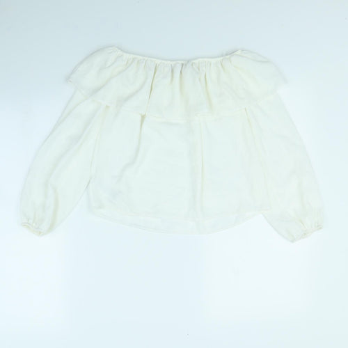 New Look Womens Ivory   Basic Blouse Size 8
