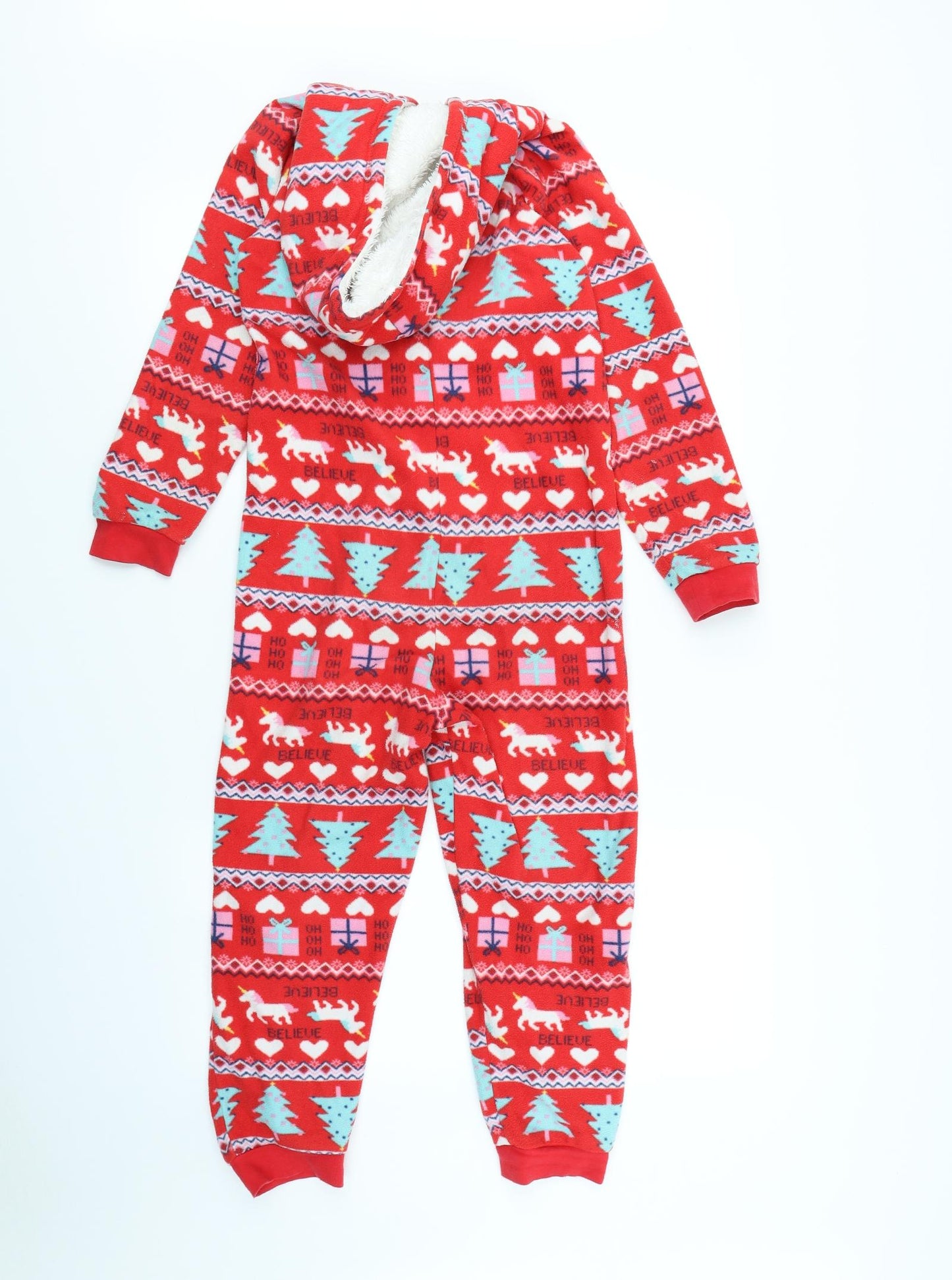 George Girls Red Spotted  Cami One Piece Size 8 Years  - CHRISTMAS