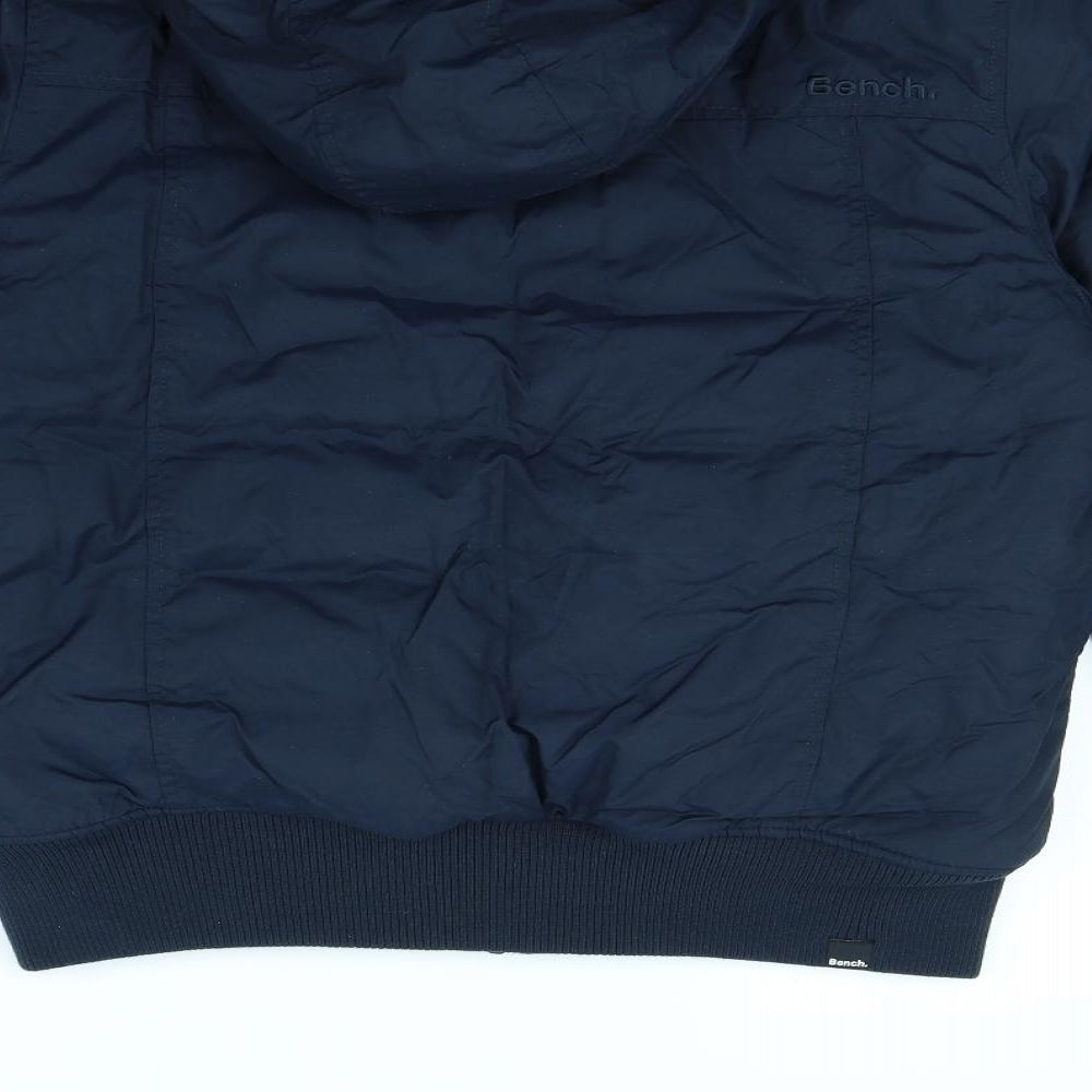 Bench Mens Blue   Rain Coat Coat Size XL