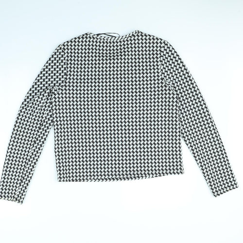 George Womens White Herringbone  Pullover Jumper Size 12