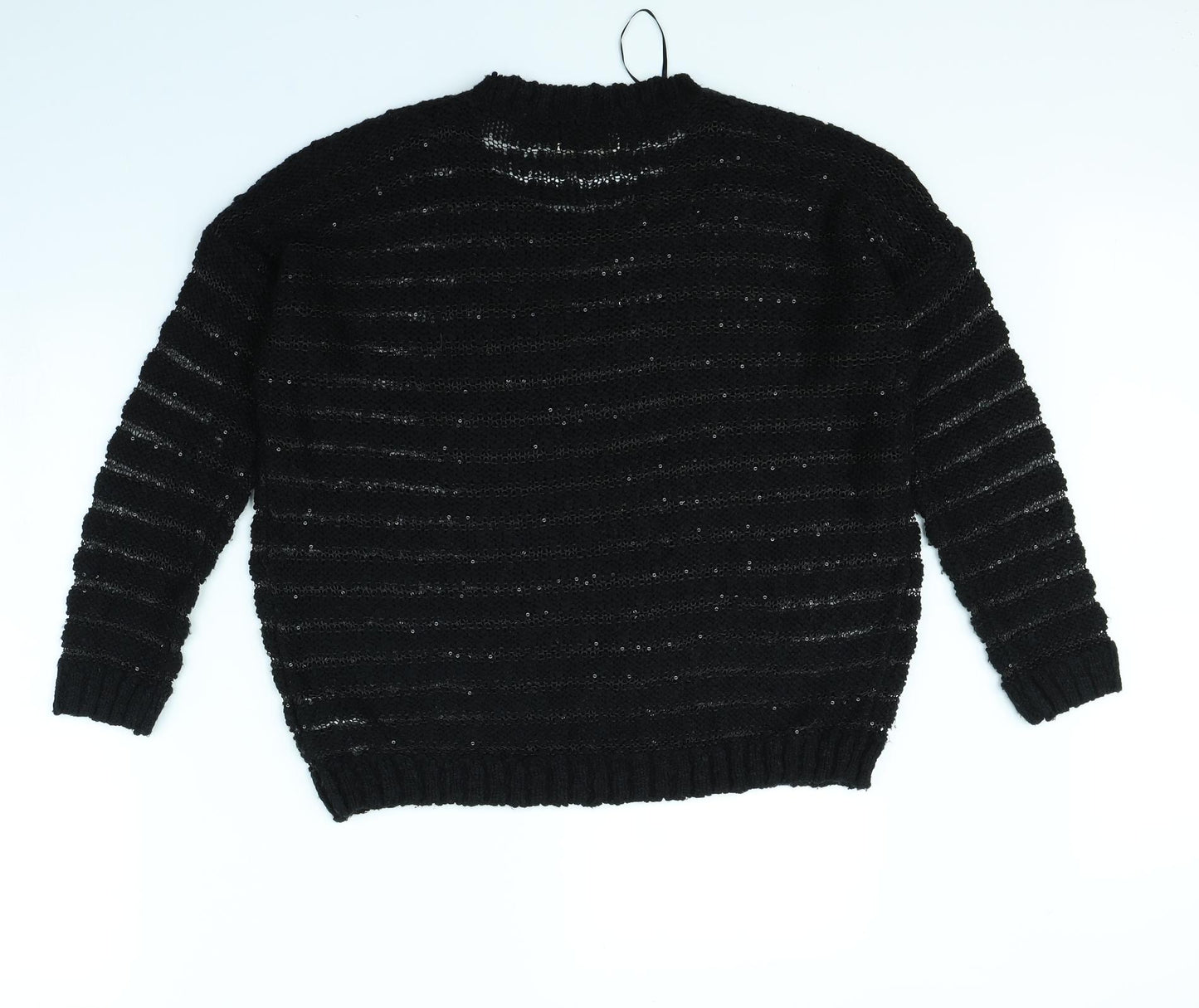 New Look Womens Black   Pullover Jumper Size M  - Skull
