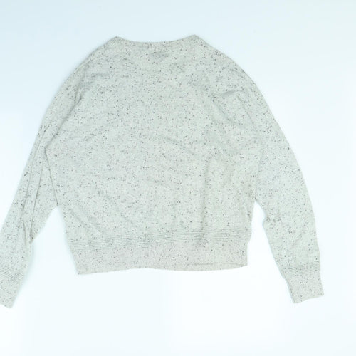 Topshop Womens Grey Polka Dot  Pullover Jumper Size 10