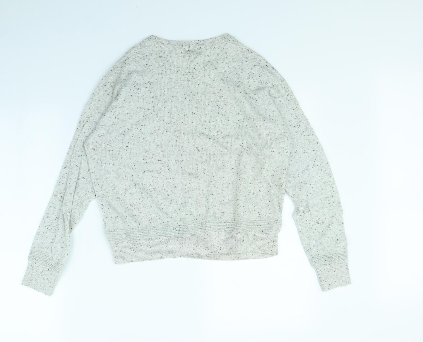 Topshop Womens Grey Polka Dot  Pullover Jumper Size 10