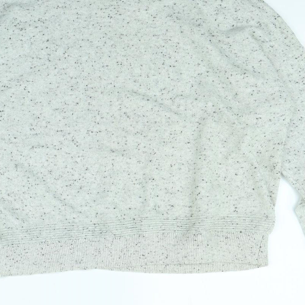 Topshop Womens Grey Polka Dot  Pullover Jumper Size 10