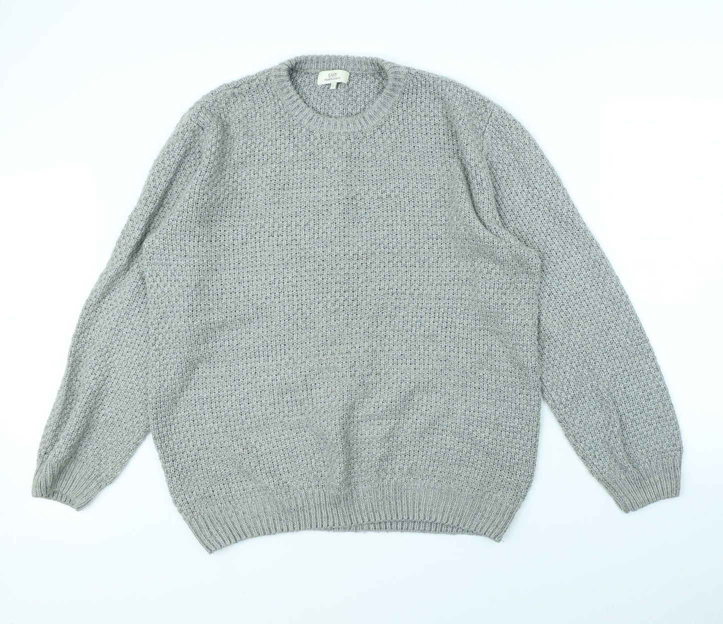 Easy Womens Grey   Pullover Jumper Size L