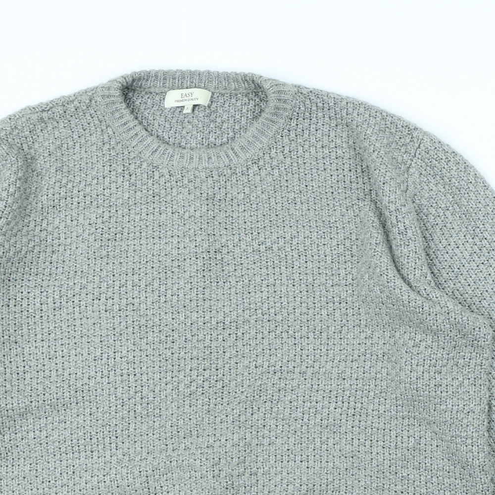Easy Womens Grey   Pullover Jumper Size L