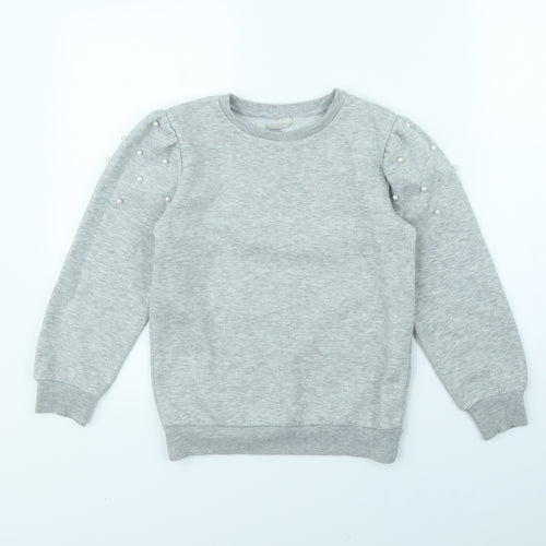 I Love Girlswear Girls Grey   Pullover Jumper Size 9 Years