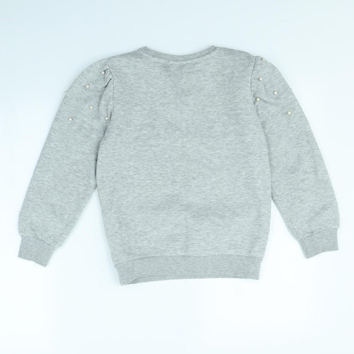 I Love Girlswear Girls Grey   Pullover Jumper Size 9 Years