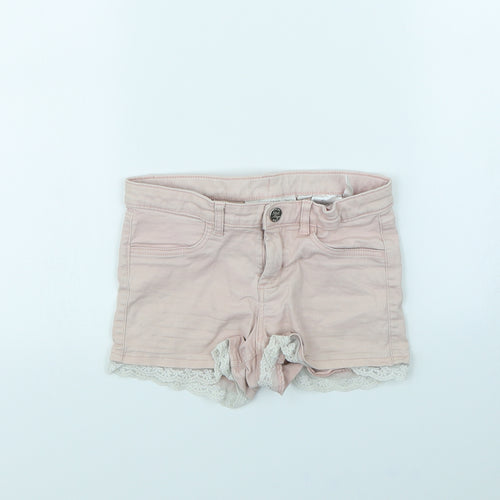 H&M Boys Pink  Denim Cargo Shorts Size 8 Years