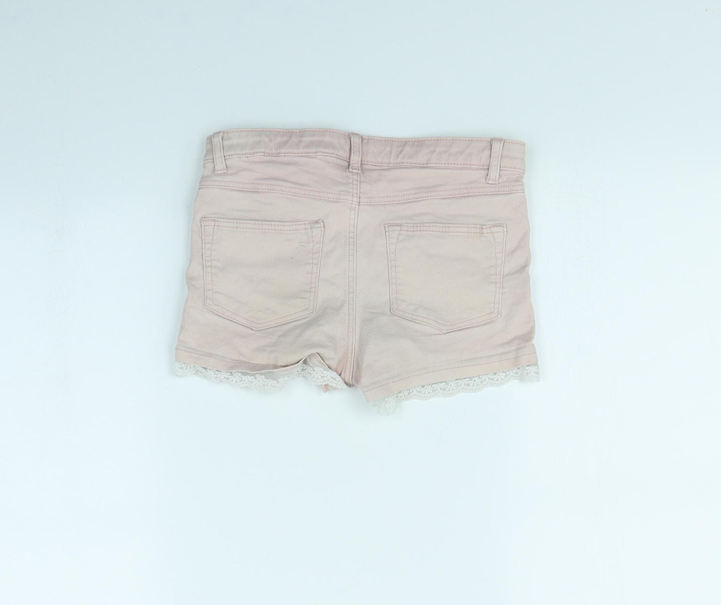H&M Boys Pink  Denim Cargo Shorts Size 8 Years