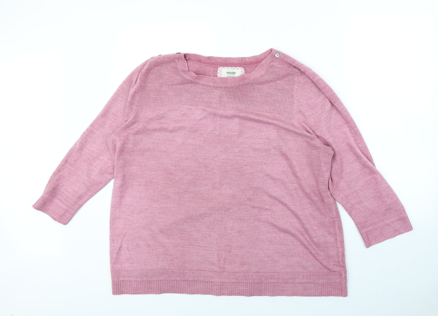 Maine Womens Purple   Pullover Jumper Size 22