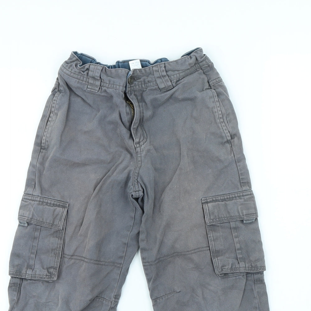 TU Boys Grey   Cargo Trousers Size 8 Years