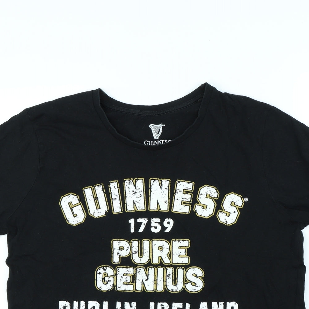 Guiness Mens Black    T-Shirt Size L  - Guiness