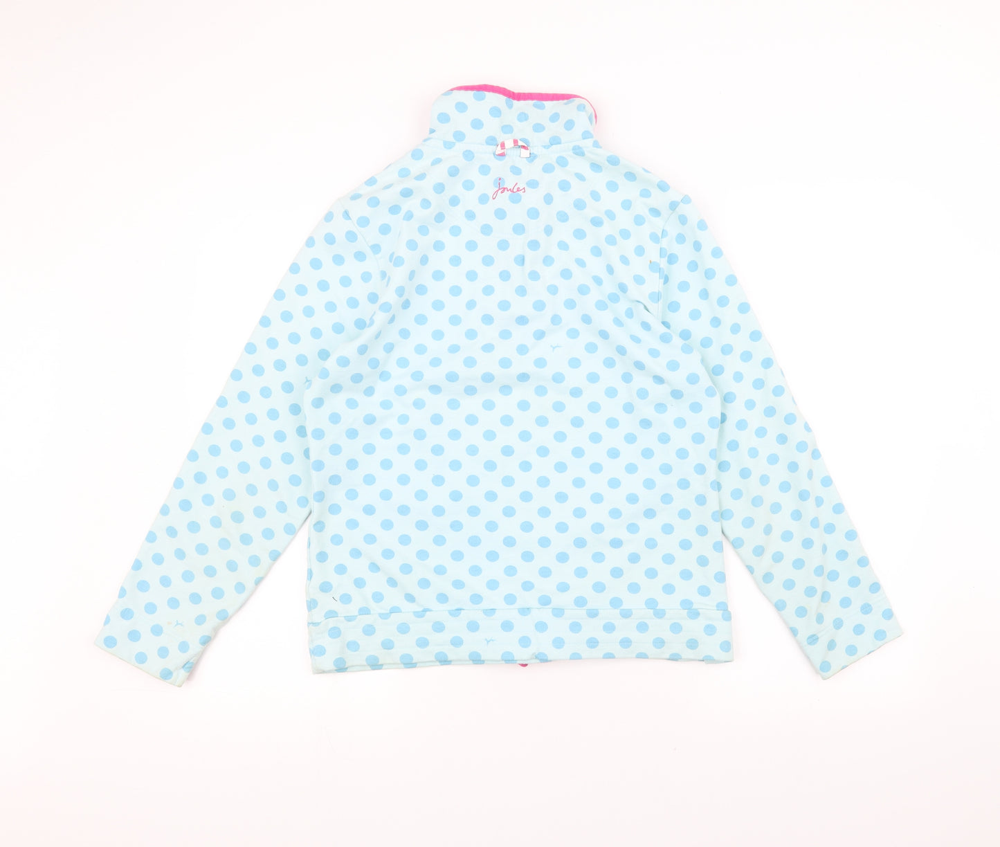 Joules Womens Blue Polka Dot  Pullover Jumper Size 10