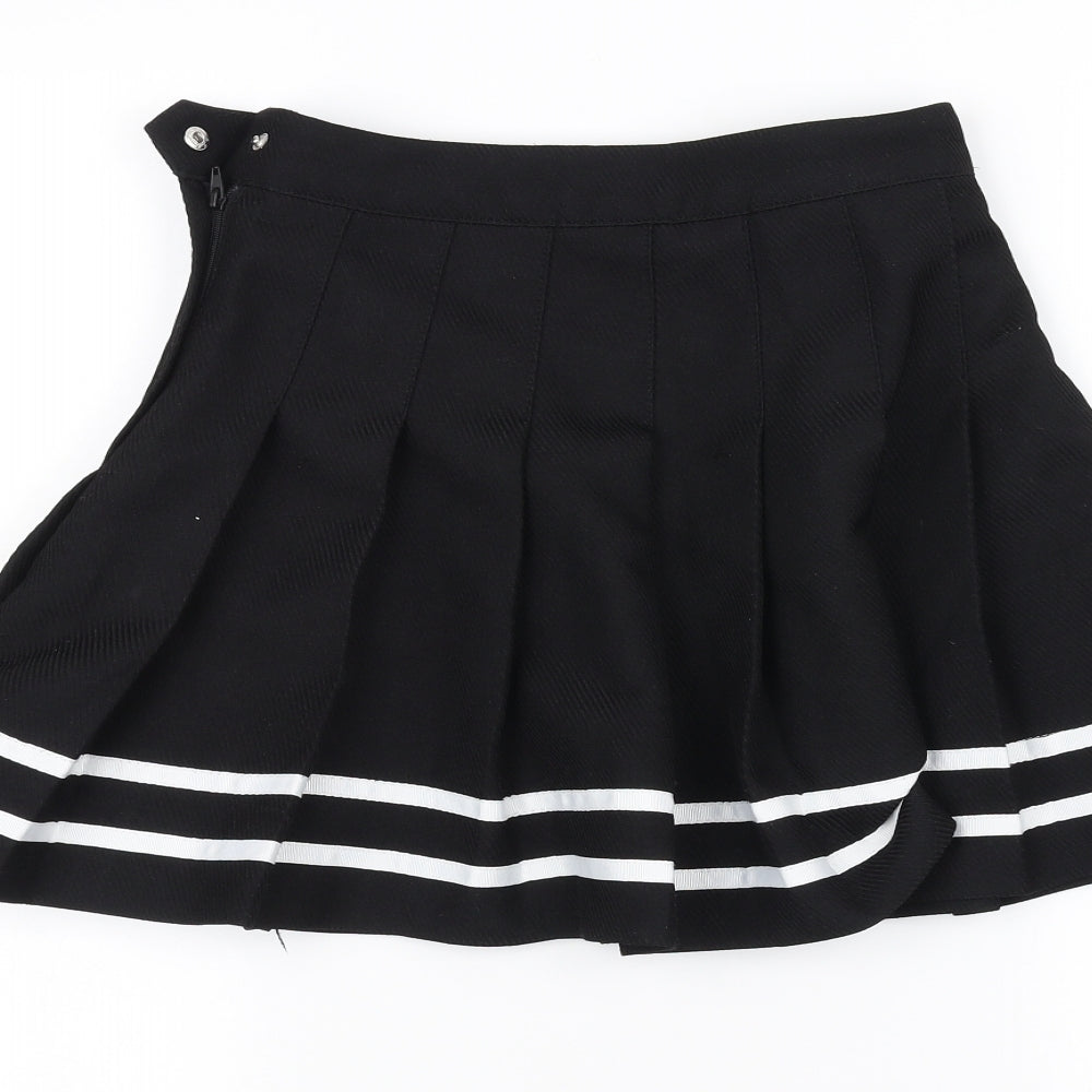 H&M Womens Black   A-Line Skirt Size 8
