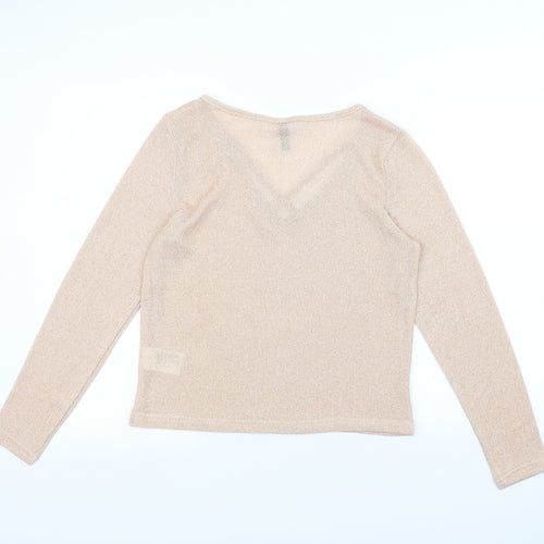 H&M Womens Beige   Pullover Jumper Size L