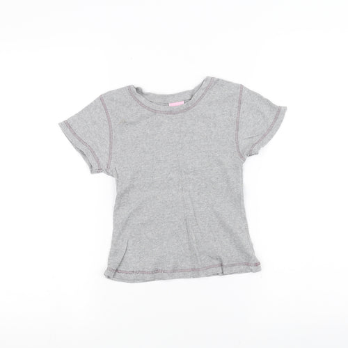 Cherokee Girls Grey   Basic T-Shirt Size 9-10 Years
