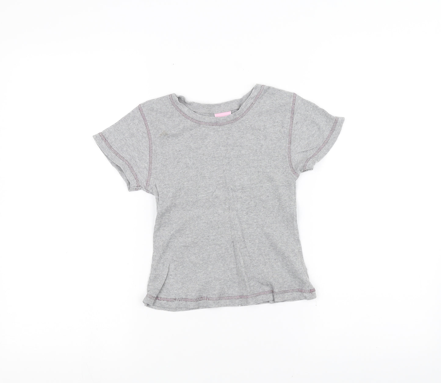 Cherokee Girls Grey   Basic T-Shirt Size 9-10 Years