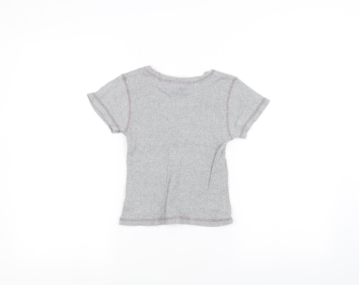 Cherokee Girls Grey   Basic T-Shirt Size 9-10 Years