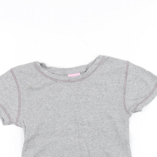 Cherokee Girls Grey   Basic T-Shirt Size 9-10 Years
