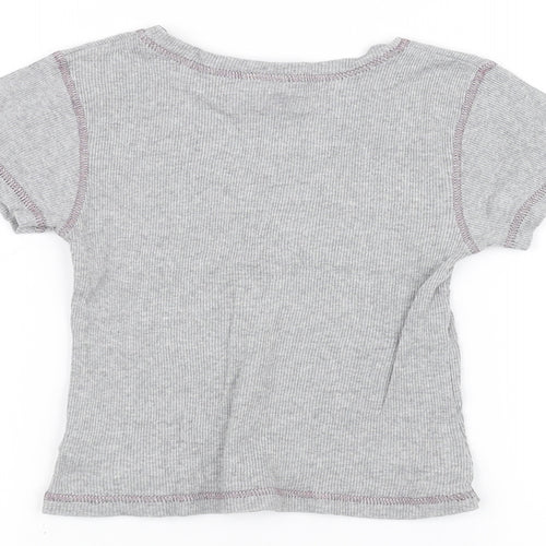 Cherokee Girls Grey   Basic T-Shirt Size 9-10 Years