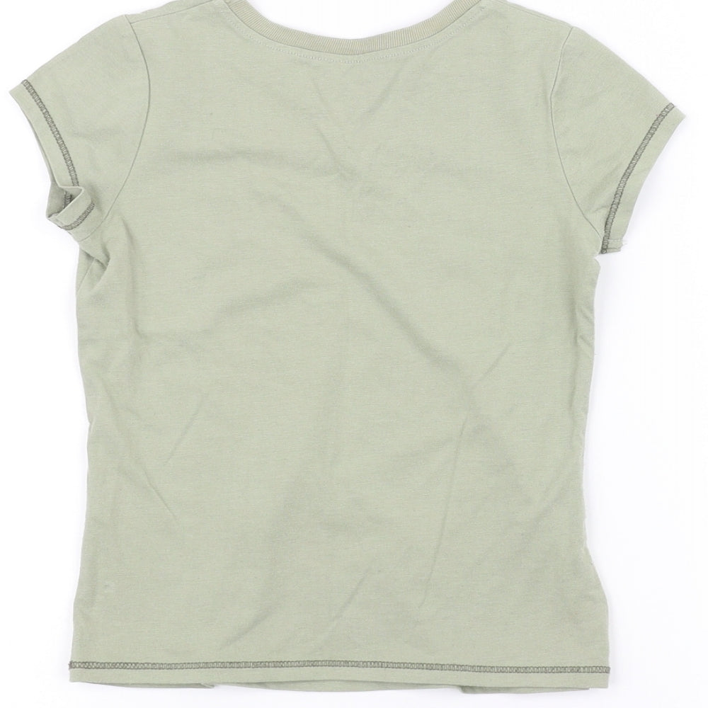 George Girls Green   Basic T-Shirt Size 5-6 Years