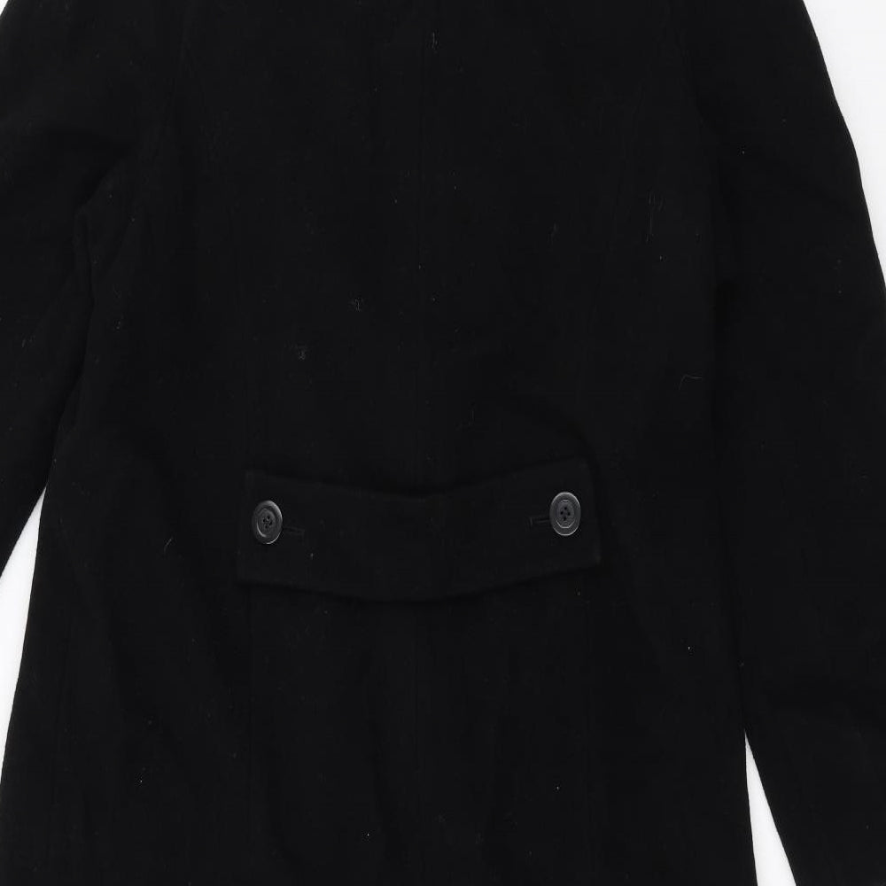 BHS Womens Black   Overcoat Coat Size 10