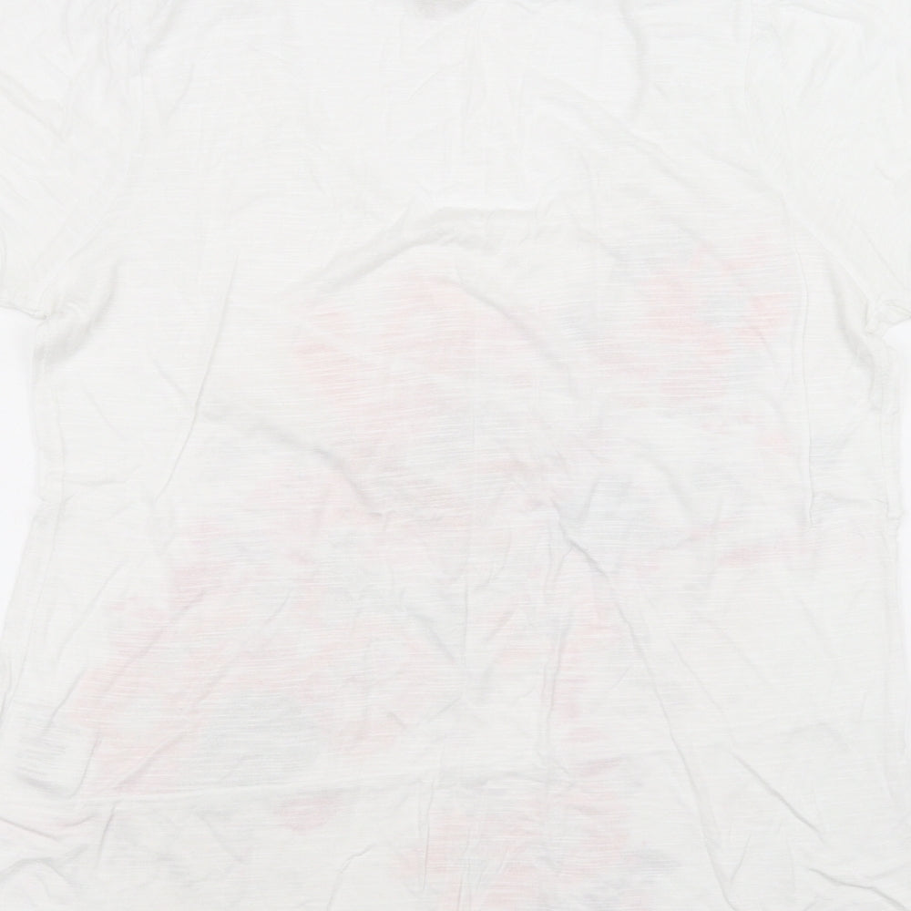 Soon Womens White   Basic T-Shirt Size 14