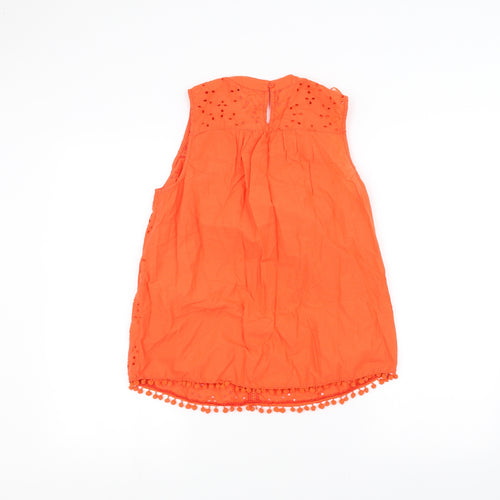 TU Womens Orange   Basic T-Shirt Size 10