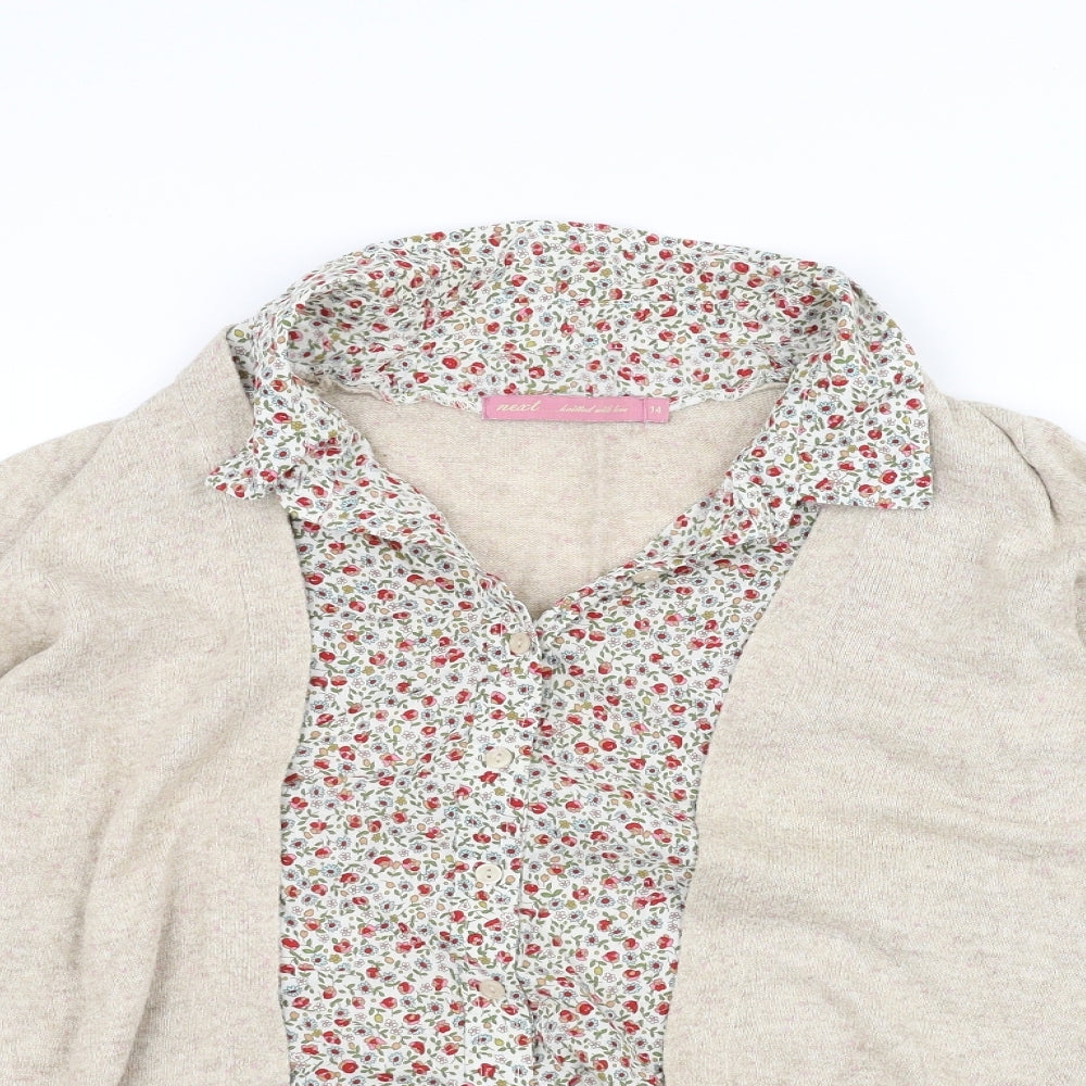 NEXT Womens Brown   Basic T-Shirt Size 14