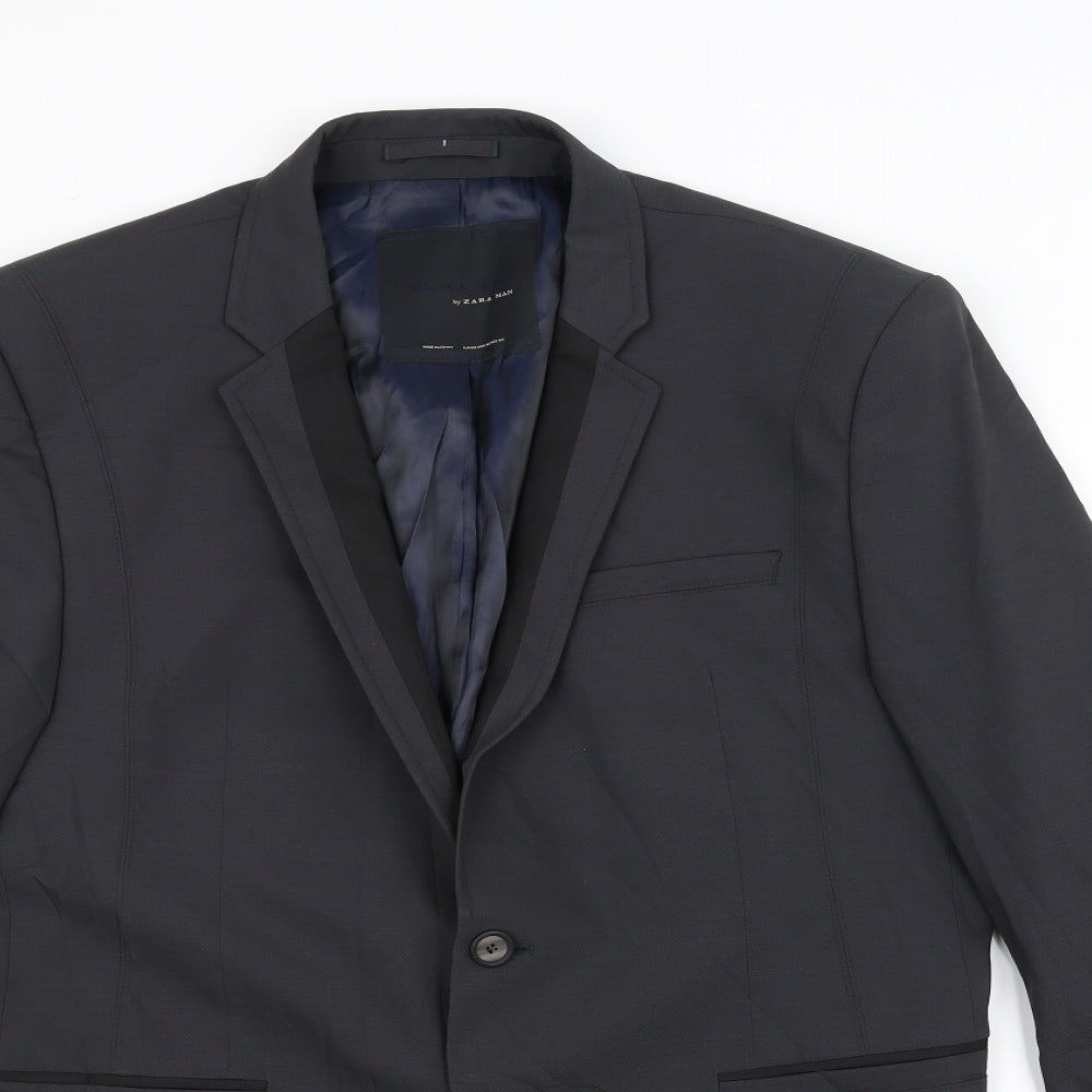 ZARA MAN Mens Grey   Jacket Suit Jacket Size 42