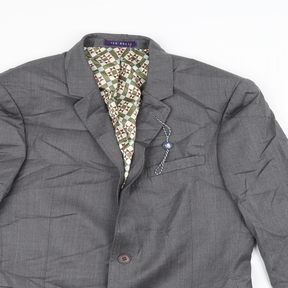 Ted Baker Mens Grey   Jacket Suit Jacket Size 38