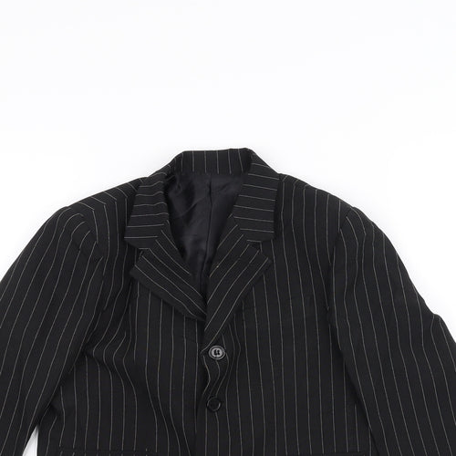 Preworn Boys Blue Striped  Jacket  Size 3 Years