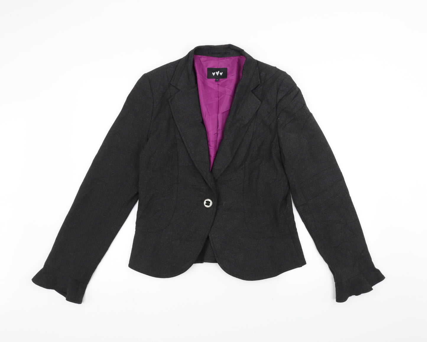 Per Una Womens Black   Jacket  Size 14