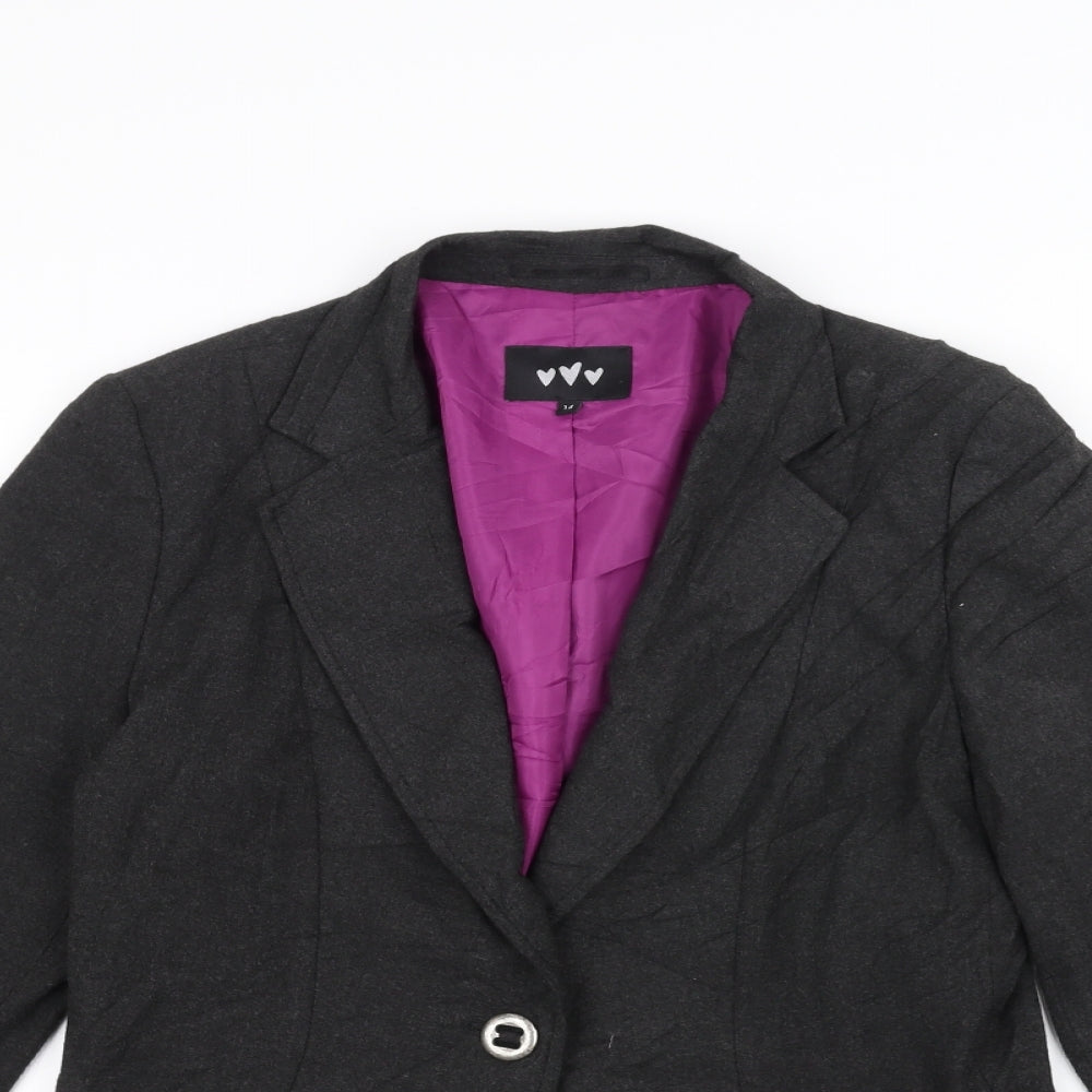 Per Una Womens Black   Jacket  Size 14