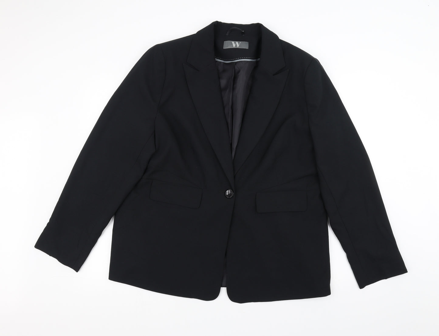 BHS Womens Black   Jacket Suit Jacket Size 20