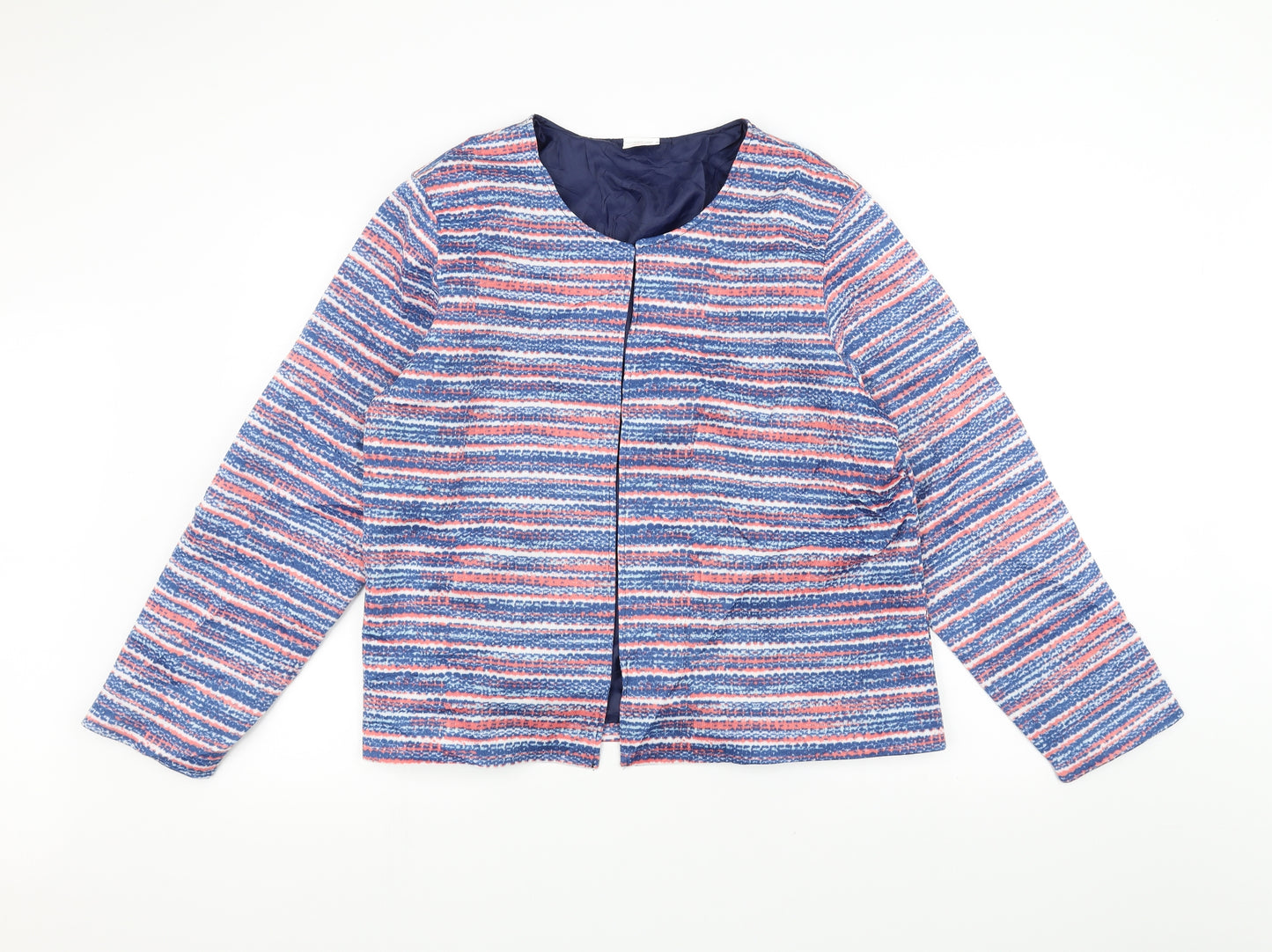 Anne De Lancay Womens Blue   Jacket  Size XL