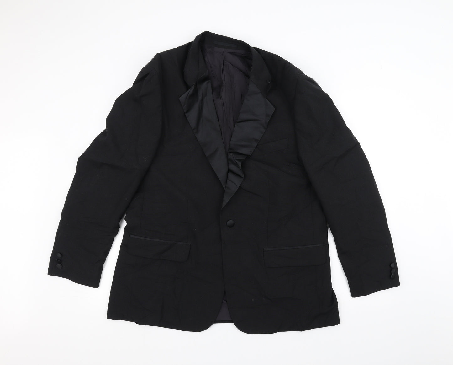Preworn Mens Black   Jacket Suit Jacket Size 40