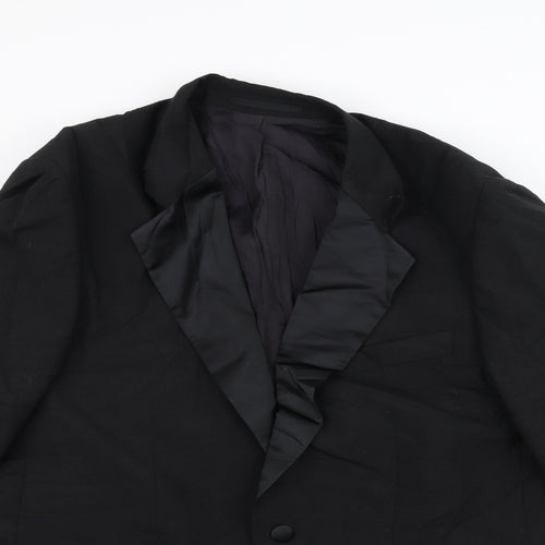 Preworn Mens Black   Jacket Suit Jacket Size 40