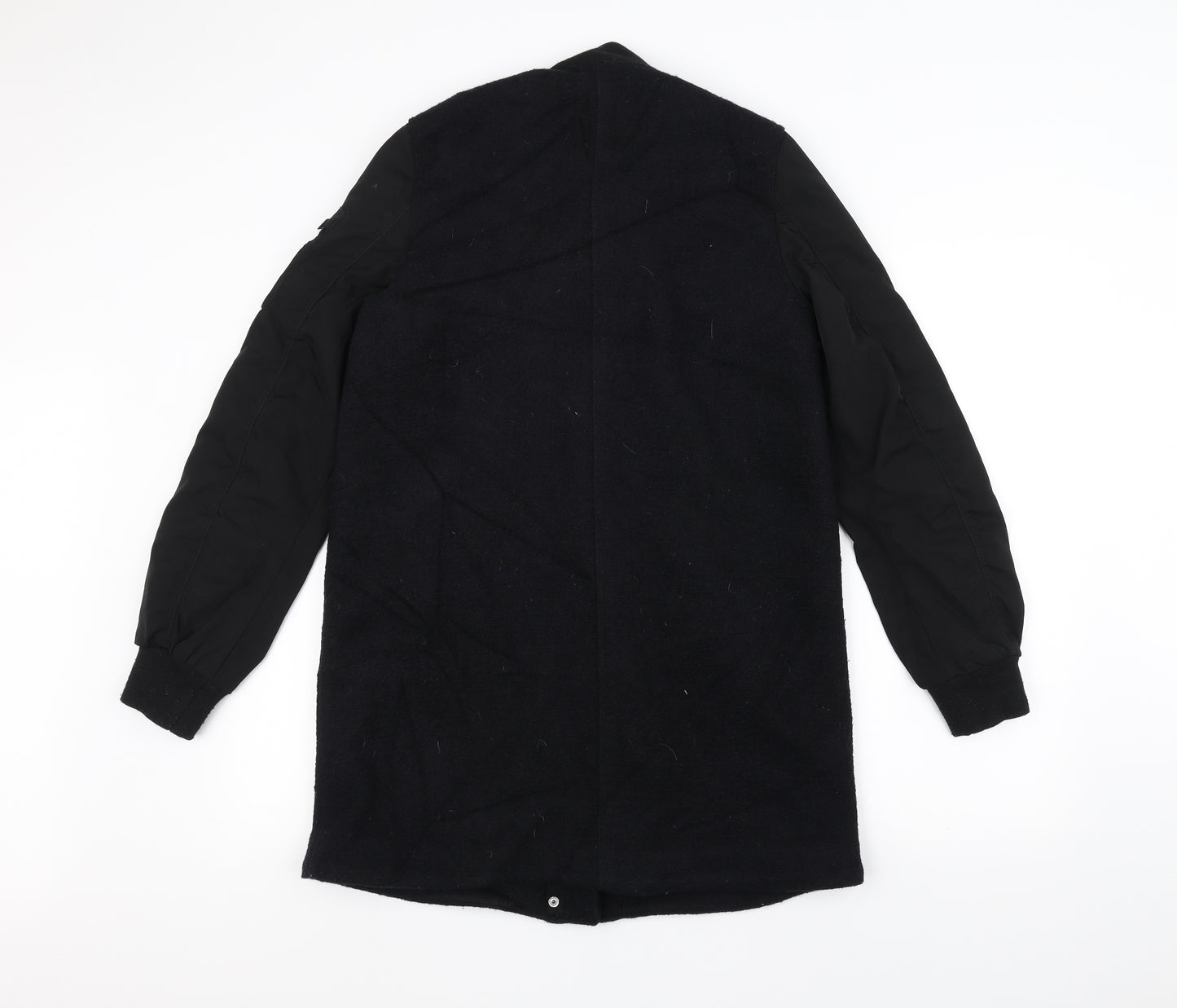 H&M Mens Black   Pea Coat Coat