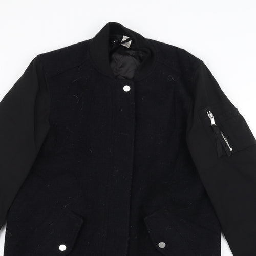 H&M Mens Black   Pea Coat Coat