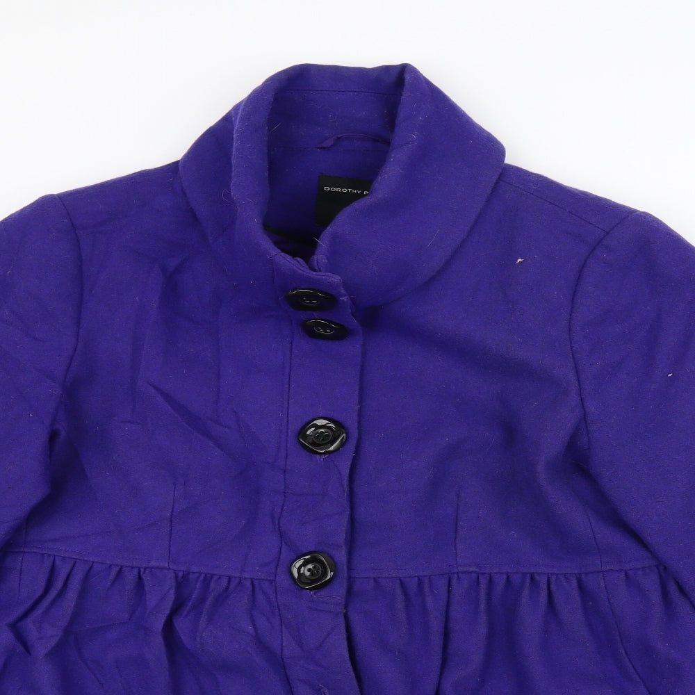 Dorothy Perkins Womens Blue   Pea Coat Coat Size 16