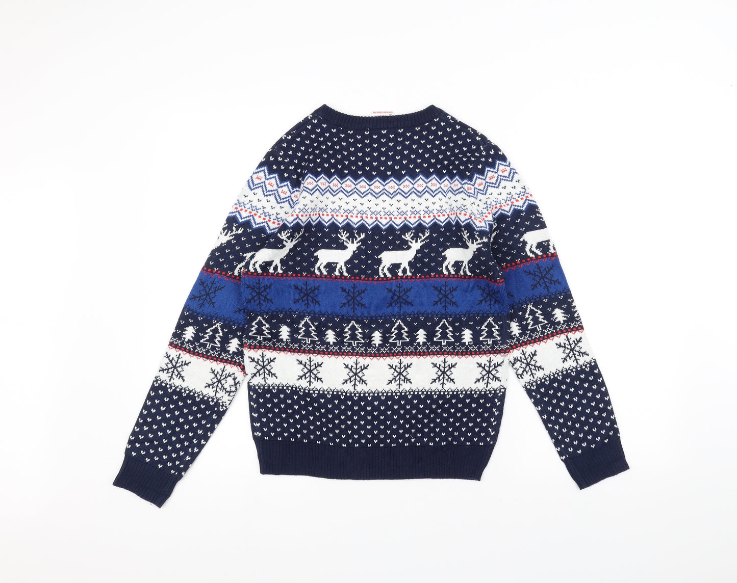 Lily & dan Boys Blue   Pullover Jumper Size 11-12 Years  - Christmas