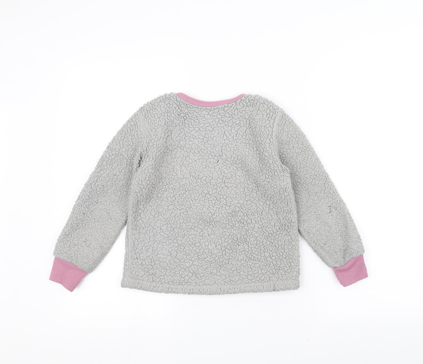 Lily & dan Girls Grey   Pullover Jumper Size 7-8 Years  - Fox